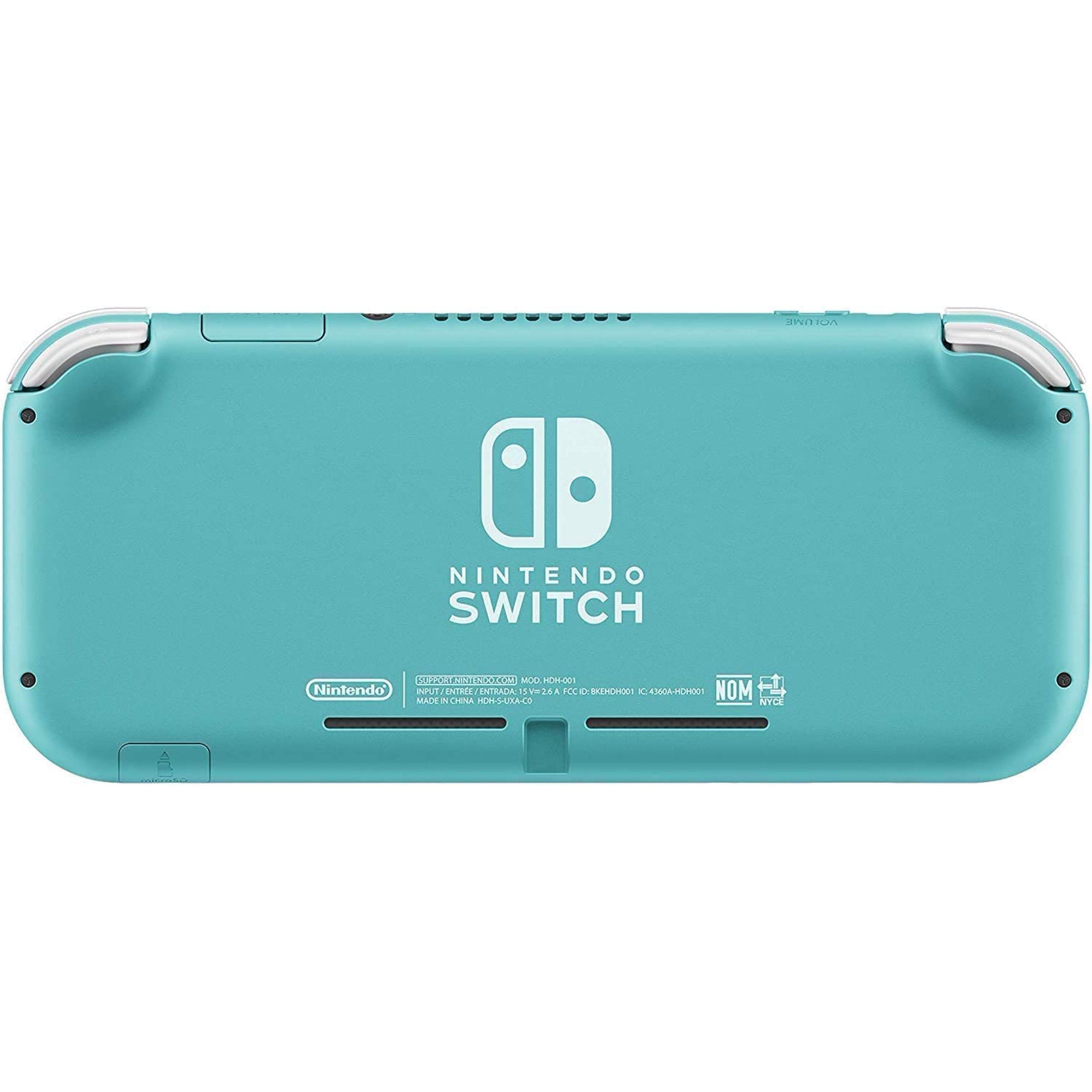 Newest Nintendo Switch Lite Game Console, Turquoise Blue, 5.5” Touchscreen,  Built-in Plus Control Pad, Mazepoly 128GB Memory Card with Adapter, 