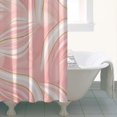 thumbnail image 4 of Pink White Gold Marble Pattern Shower Curtain 36"x72" ,Bathroom Decorative Shower Curtains Set with 12 Hooks,Modern Waterproof Washable Shower Curtain, 4 of 6