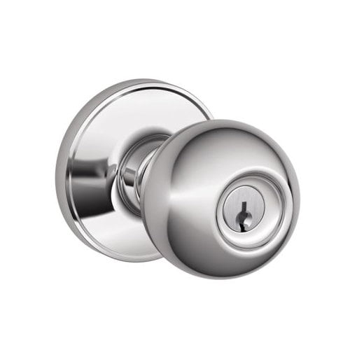 Schlage J54CNA620 Corona Keyed Entry Single Cylinder Door Knob Set From The J-Series -