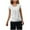 White, variant on WRKEKC Summer Tops for Women, Summer T-Shirts for Women, Women's Solid Color 1/4 Sleeve Short Sleeve Linen Loose T-shirt Tops