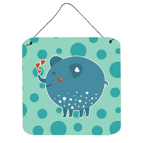 Blue Elephant Wall or Door Hanging Prints