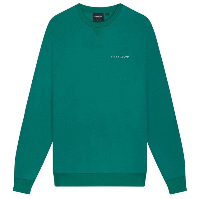 Lyle & Scott Chandail en Molleton à Col Rond Brodé pour Hommes