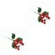 thumbnail image 4 of Bewildely Ramas de bayas navideñas, ramo de ambientes artificiales de espuma para vacaciones, decoración de fotografía de Navidad para el 3 sucursales 2Conjunto, 4 of 6