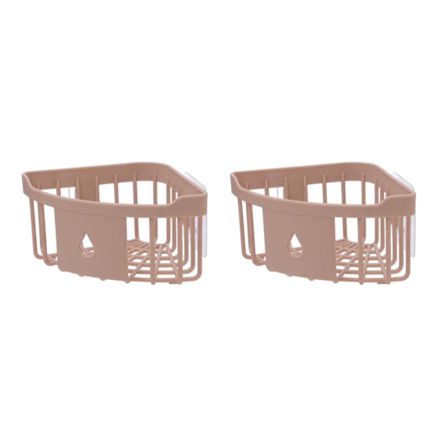 Matsuzay Estante de , soporte de baño, soporte de almacenamiento de larga duración, sin perforaciones, sin taladro, decoraciones de Type1 NO1