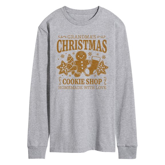 Instant Message - Grandmas Cookie Shop Long Sleeve Graphic T-Shirt