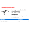 thumbnail image 2 of Fuel Pump - Compatible with 2006 - 2009 Saab 9-3 Aero 2007 2008, 2 of 2