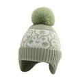 thumbnail image 3 of Herrnalise Classic Winter Knit Kids Hat Skull Cap for Toddler Boys Autumn Fisherman Beanie Green02, 3 of 8