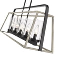 thumbnail image 2 of Millennium Lighting  Bonnie 5 Light Chandelier Ceiling Fixture in Matte Black Grey Wood, 2 of 7