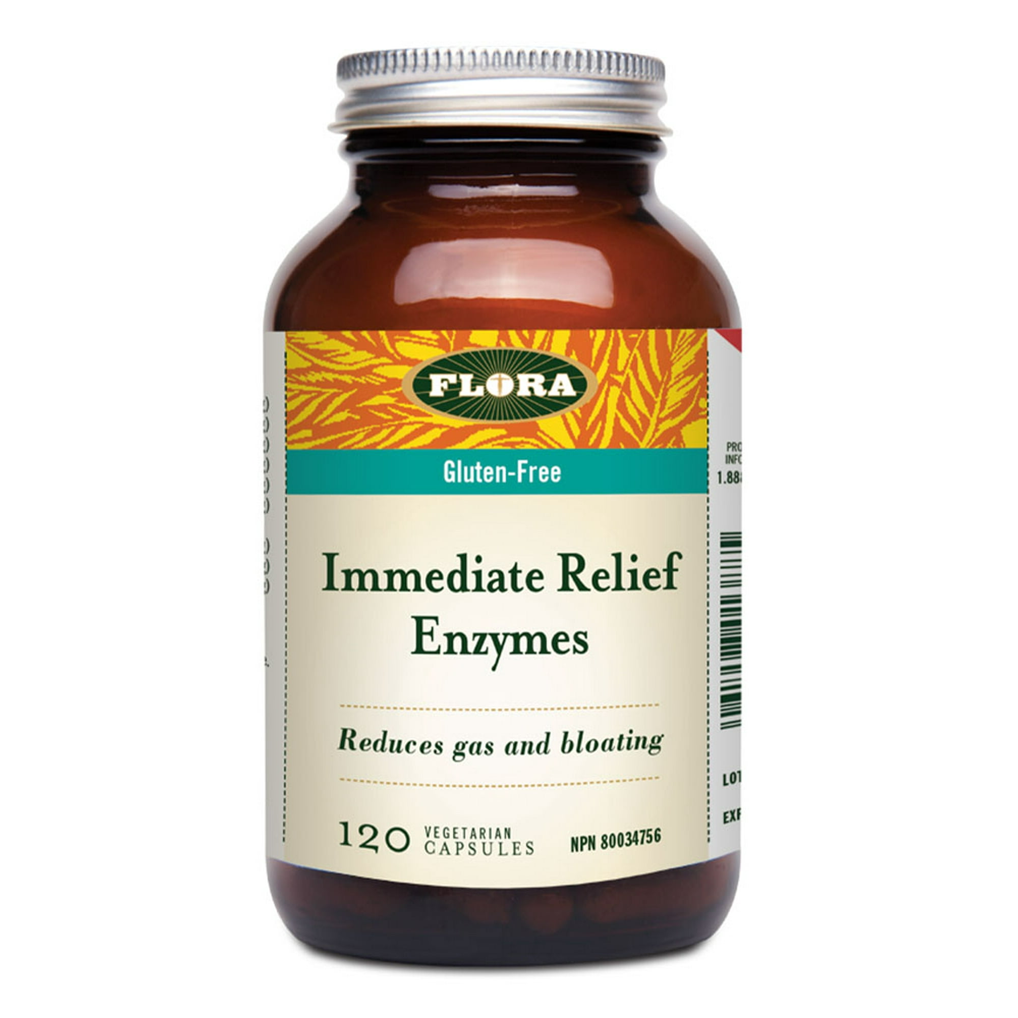 FLORA Immediate Relief Digestive Enzymes (120 veg caps FLORA Immediate Relief Digestive Enzymes (120 veg caps