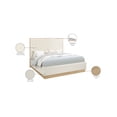 thumbnail image 2 of Meridian Furniture Casa Cream Vegan Leather King Bed, 2 of 10