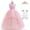 Dress+Crown+Gloves, variant on Pink Witch Costume for Girls Halloween Cosplay Dress Birthday Gown, 6-7Y