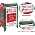 thumbnail image 4 of Bigfortune Christmas Mailbox Decoration Santa's Mailbox Letters To Santa Xmas Ornament Tabletop Christmas Decoration, 4 of 8