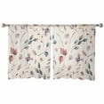 thumbnail image 7 of Sheer Curtains 54 inches Long, Fall Leaf Vintage Autumn Leaf Plant Light Filtering Sheer Window Curtains Rod Pocket Voile Drapes for Bedroom Living Room, 52"W x 54"L 2 Panels, 7 of 7