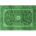 thumbnail image 1 of Ahgly Company Indoor Rectangle Medallion Emerald Green Traditional Area Rugs, 5' x 7', 1 of 4