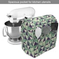 thumbnail image 2 of Modern Stand Mixer Cover, Mosaic Inspired Illustration of Polygonal Shapes Geometric Themed Art, Kitchen Appliance Organizer Bag Cover with Pockets, 5 Quarts, Cream Quartz Sea Green, by Ambesonne, 2 of 4