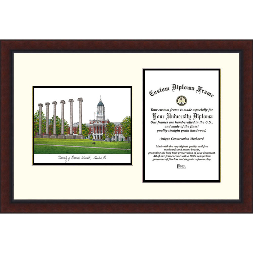 Campusimages MO999LV University of Missouri Legacy Scholar Diploma Frame