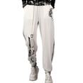 thumbnail image 6 of Womens Sweatpants Loose Harem Casual Comfy Lounge Pants with Pockets GY2779 White, 6 of 6