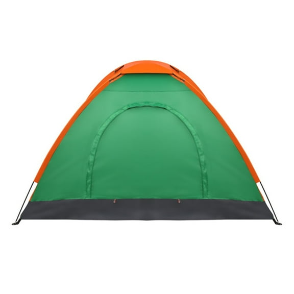 2-Person Waterproof Camping Dome Tent for Outdoor Hiking Survival Orange & Green