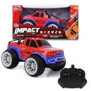 Impact RC Car Remote Control Truck - Steering Remote, Multi-Terrain Wheel Drive - 2.4Ghz 8km/h Off Road RC Trucks - Electric Toy Pickup Truck for All Adults & Kids Ages 6+