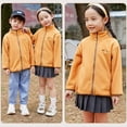 thumbnail image 3 of Uccdo 2-10Y Toddler Little Boys Girls Fleece Lapel Jacket Coat Big Girl Boy Autumn Zipper Sweatshirt Outwear, 3 of 6