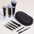 thumbnail image 1 of Portable Makeup Brush Set for Foundation Blush Eye Shadow 10Pcs Tiny Full Complete Cosmetic Brushes, 1 of 8
