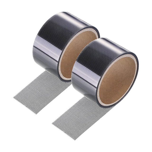 onlyliua ¡ Liquidación de Ofertas de Hoy! Cinta de Reparación de Pantalla Cinta Adhesiva de Reparación de Malla de Fibra Cinta de Reparación de Cortina de Puerta 2 Piezas