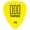 Yellow, variant on Dunlop Tortex Guitar Pick