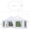 thumbnail image 2 of Mellcom 20x15ft Party Tent with Removable Sidewalls, Heavy Duty Gazebo Pavilion  for Wedding,Camping, BBQ, 2 of 7