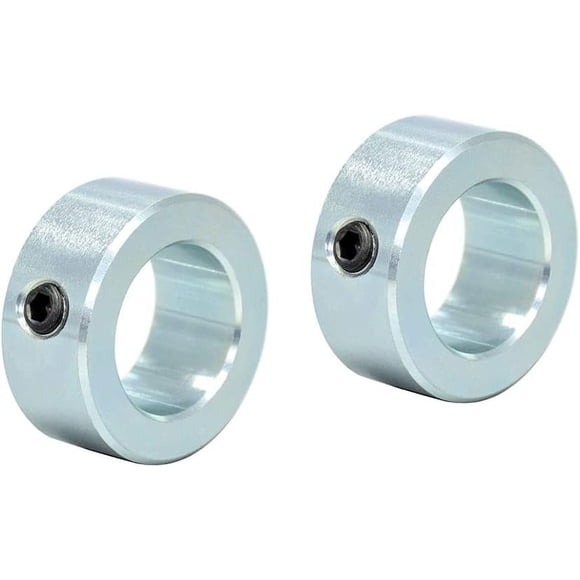 Collier d'Arbre en Acier Zincé: Résistance à la Corrosion, Design Économique, Efficace sur Arbres Durs et Souples, Colliers de Verrouillage en Acier Massif pour Diverses Applications Industrielles (2 Pcs)