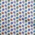 thumbnail image 1 of oneOone Polyester Spandex White Fabric Skull Craft Projects Decor Fabric Printed By The Yard 56 Inch Wide, 1 of 5