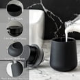 thumbnail image 3 of Black Soap Dispenser - Ceramic Hand Dish, Soap Dispenser, 12ounce Refillable Liquid Hand Soap Dispenser(rubber Paint), 3 of 5