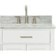 thumbnail image 3 of Ariel H037srcw2ovo Bristol 37" Free Standing Single Oval Basin Vanity Set - White, 3 of 7