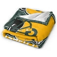 thumbnail image 4 of Green Bay Blanket Gifts for Men Women Youth Fans Lightweight Flannel Throw Blanket Classic Sport Team Color Blankets for Sofa Bedroom Living Room 60" X 50", 4 of 6