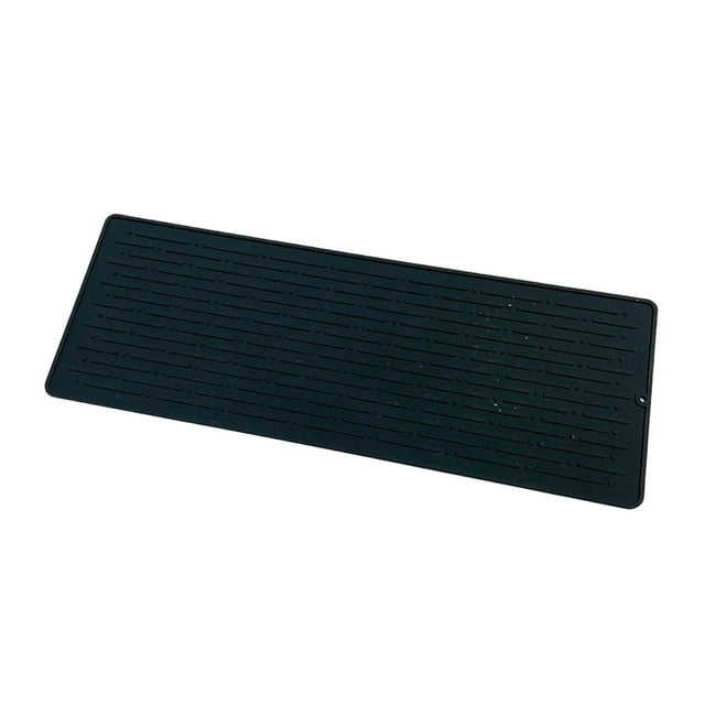 Almohadillas absorbentes para grifos de protección, protectores colgantes para fregaderos de secado de platos para el hogar. negro