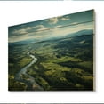 thumbnail image 2 of Designart "River Meandering Through Marshland II" Landscapes Print on Natural Pine Wood, 2 of 5