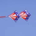 thumbnail image 3 of In the Breeze 3372 — Stars & Stripes Tri-Kite — Large Patriotic Cellular Single-Line Kite with Color-Coordinated Streamer Tails; Kite Line Included, 3 of 6