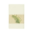 thumbnail image 4 of Authentic Hotel and Spa  Turkish Cotton Palm Fronds Embroidered Cream 3-piece Towel Set, 4 of 5