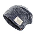 thumbnail image 3 of Beanie Hip Hop Cap Winter Solid Color Beanie ROCK Patch Fleece Lining Casual Men Hat, 3 of 7