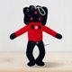thumbnail image 5 of Juguete relleno divertido juguetes de peluche suave niños cumpleaños regalos de Halloween (altavoz) rojo, 5 of 6