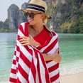 thumbnail image 3 of Arkwright Oversized California Beach Towels - Ringspun Cotton Pool Towel - 30 x 70 in. - (4 Pack) Red, 3 of 11