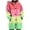 Hot Pink, variant on Hoodies for Women Casual Printed Long Sleeved Knitted Cardigan Button Up Hooded Warm Jacket Top, Size S-2XL