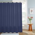 thumbnail image 4 of Shower Curtains for Bathroom, Pure Dark Blue Waterproof Fabric Shower Curtain, Simple Solid Color Decorative Bathroom Curtain for Bathtub, 36"x72", No Hooks Included, 4 of 9