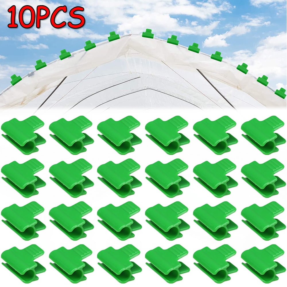Greenhouse Clamps, Plant Support Garden Stakes for Fixing Plant Cover