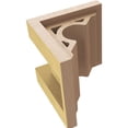 thumbnail image 6 of 6"W x 6"D x 6"H Wide Sheridan Rough Cedar Woodgrain TimberThane Corbel, Primed Tan, 6 of 6