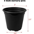 thumbnail image 2 of 24Pcs Nursery Pots Plastic Planter with Drainage Holes, Round Indoor/Outdoor Plant Pots for Seed Starting, 2 of 7