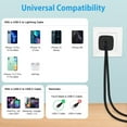 thumbnail image 7 of USB C Charger,AILKIN 40W PD 2PACK USB C Charger Block with 2PACK USB C Cables 10ft Type C Charger 10ft USB C Block Plug for Phone 15 Charger Block Usb C,Black, 7 of 7