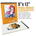 thumbnail image 2 of U.S. Art Supply  2 Pack of 9" x 12" Premium Manga-Marker Paper Pad 60lbs (100gsm) 24-Sheets, 2 of 5