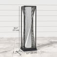thumbnail image 3 of Outsunny Rattan Solar Floor Lamp, Outdoor Lamp with Auto On/Off LED Lights, 3 of 10