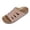 Pink, variant on Bkhluea Women Suede Cutout Cork Footbed Slide Sandals Comfortable Footwear For Beach Travel Casual Outdoor Daily Activities