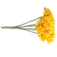 thumbnail image 3 of Flor Simulación de crisantemo artificial, oficina en casa, decoración floral falsa, adorno de boda, amarillo 10 Piezas Kearding HA8120-02B, 3 of 6
